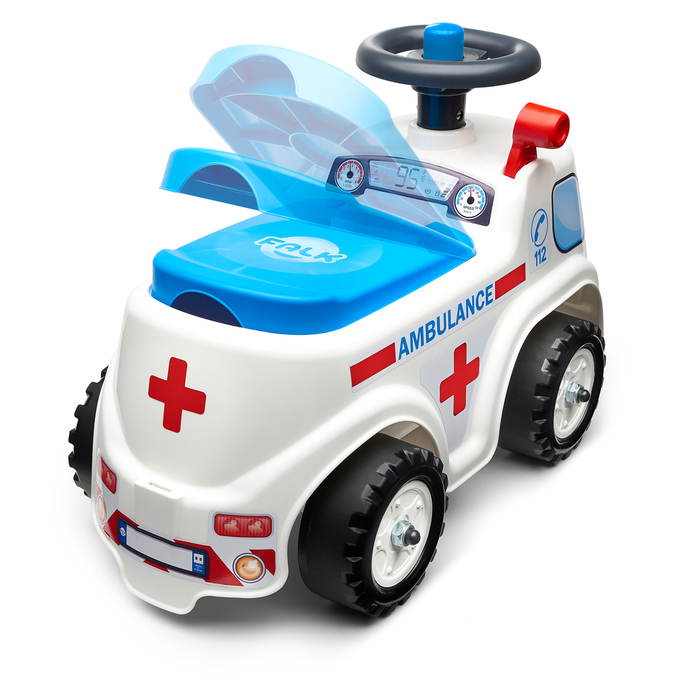 Ambulans Ride-On Vit Falk
